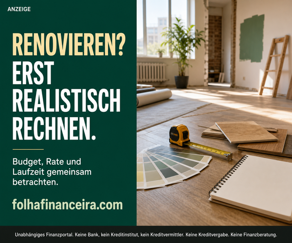 Banner Renovieren, erst realistisch rechnen